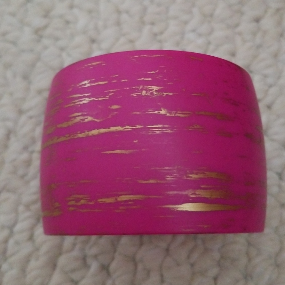 Pink and gold bracelet cuff
